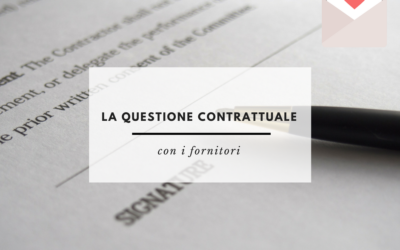 I CONTRATTI CON I FORNITORI