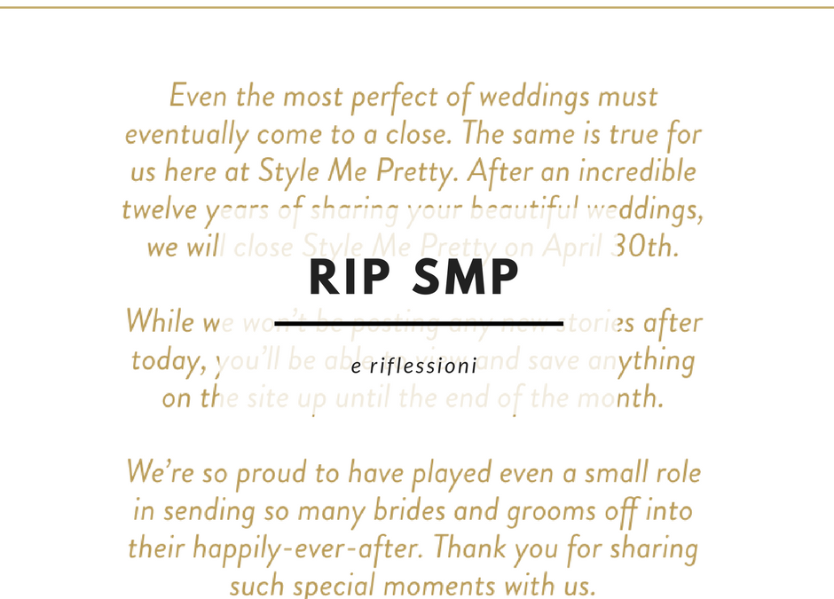 Wedding blogs che ci lasciano