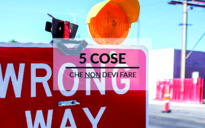 5 COSE DA NON FARE